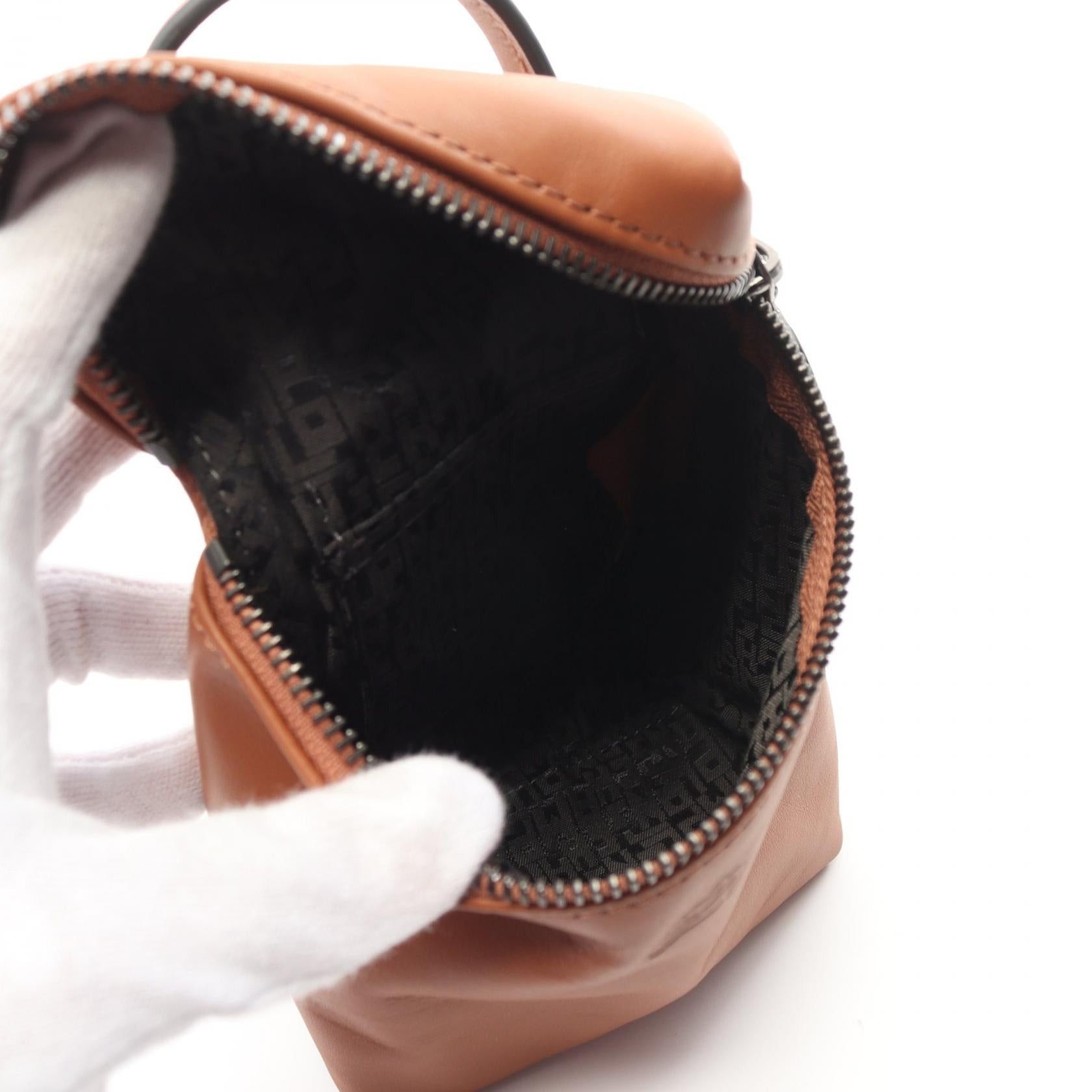 Longchamp Longchamp Le Preage Extra Xs Crossbody Bag Shoulder Leather Brown Size ONE SIZE - 3 Thumbnail