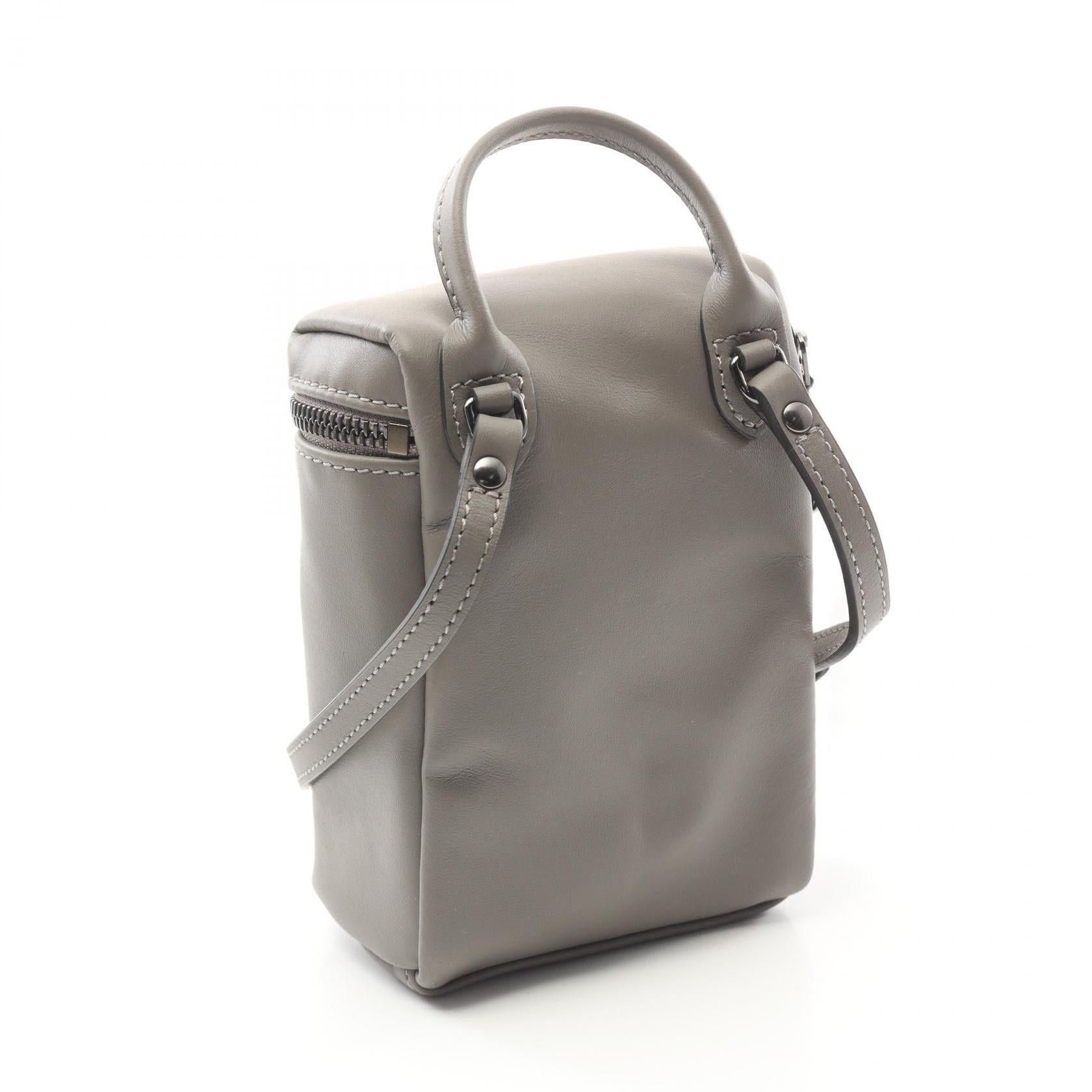Longchamp Longchamp Le Preage Extra Xs Crossbody Bag Shoulder Leather Gray Size ONE SIZE - 2 Thumbnail