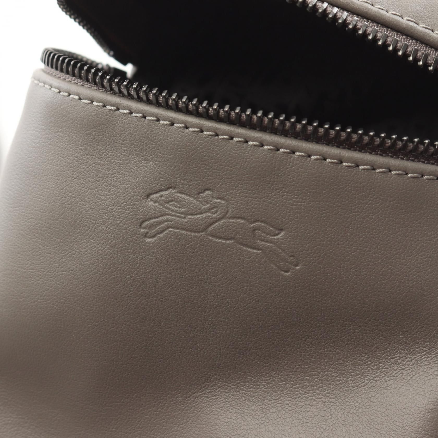 Longchamp Longchamp Le Preage Extra Xs Crossbody Bag Shoulder Leather Gray Size ONE SIZE - 5 Thumbnail
