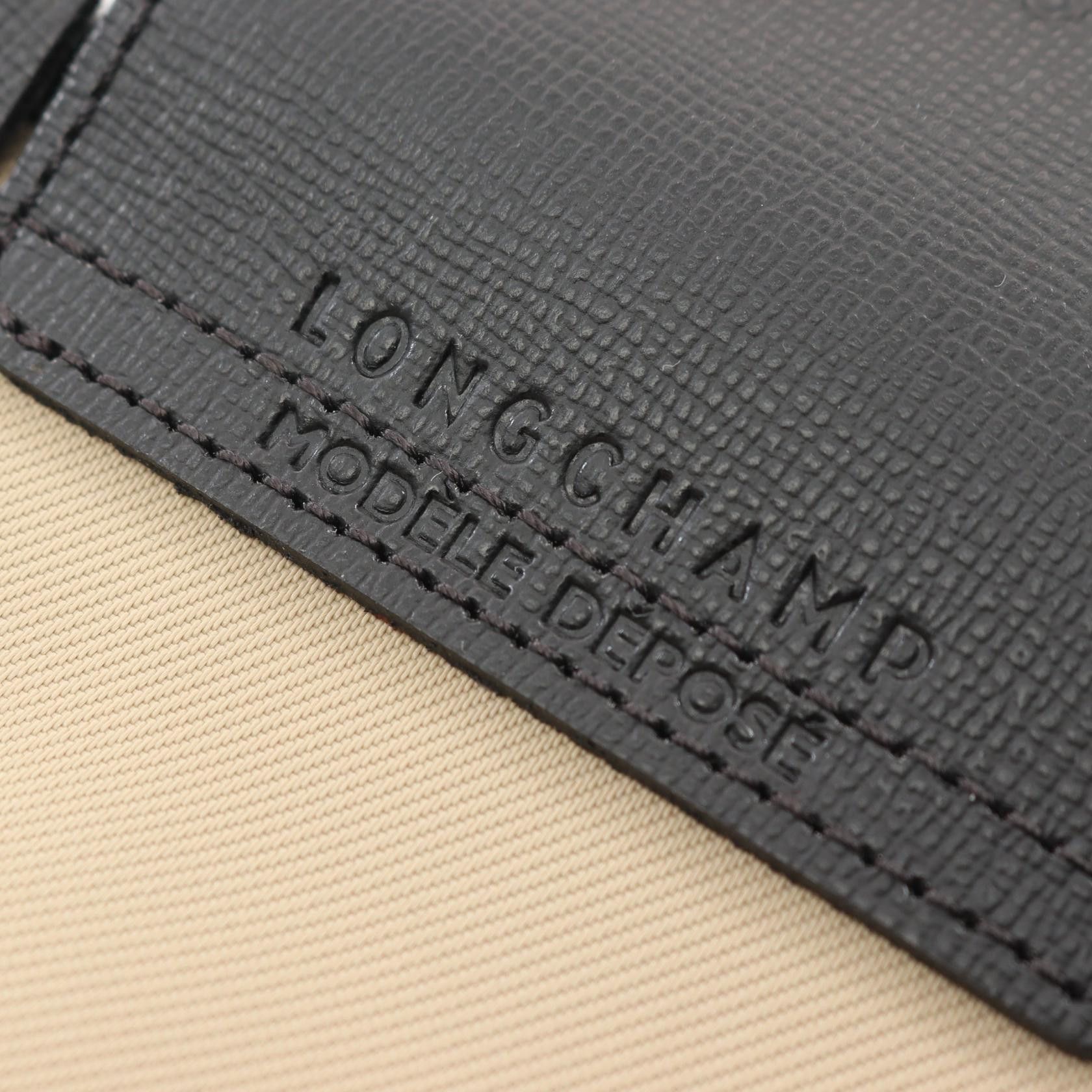 Longchamp Longchamp Le Preage Energy Xs Handbag Canvas Leather Beige Black Size ONE SIZE - 4 Thumbnail