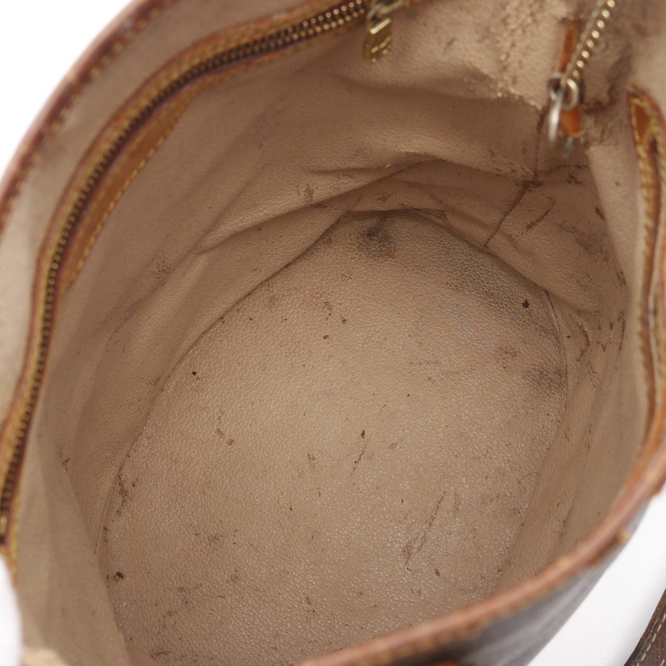 Louis Vuitton Louis Vuitton Bucket Pm Monogram Handbag Leather Brown Size ONE SIZE - 3 Thumbnail
