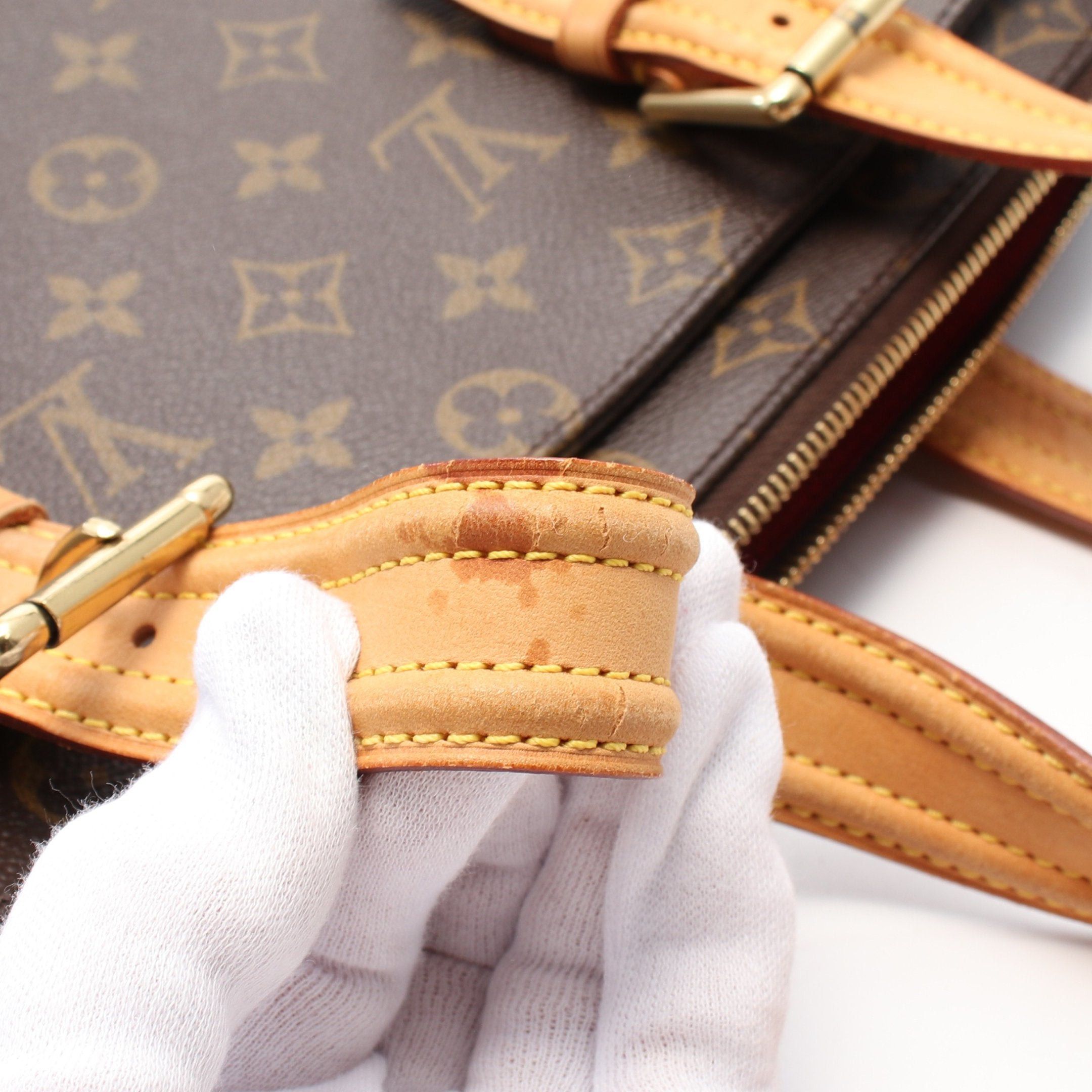 Louis Vuitton Louis Vuitton Multi-Priest Monogram Handbag Leather Brown Size ONE SIZE - 9 Thumbnail