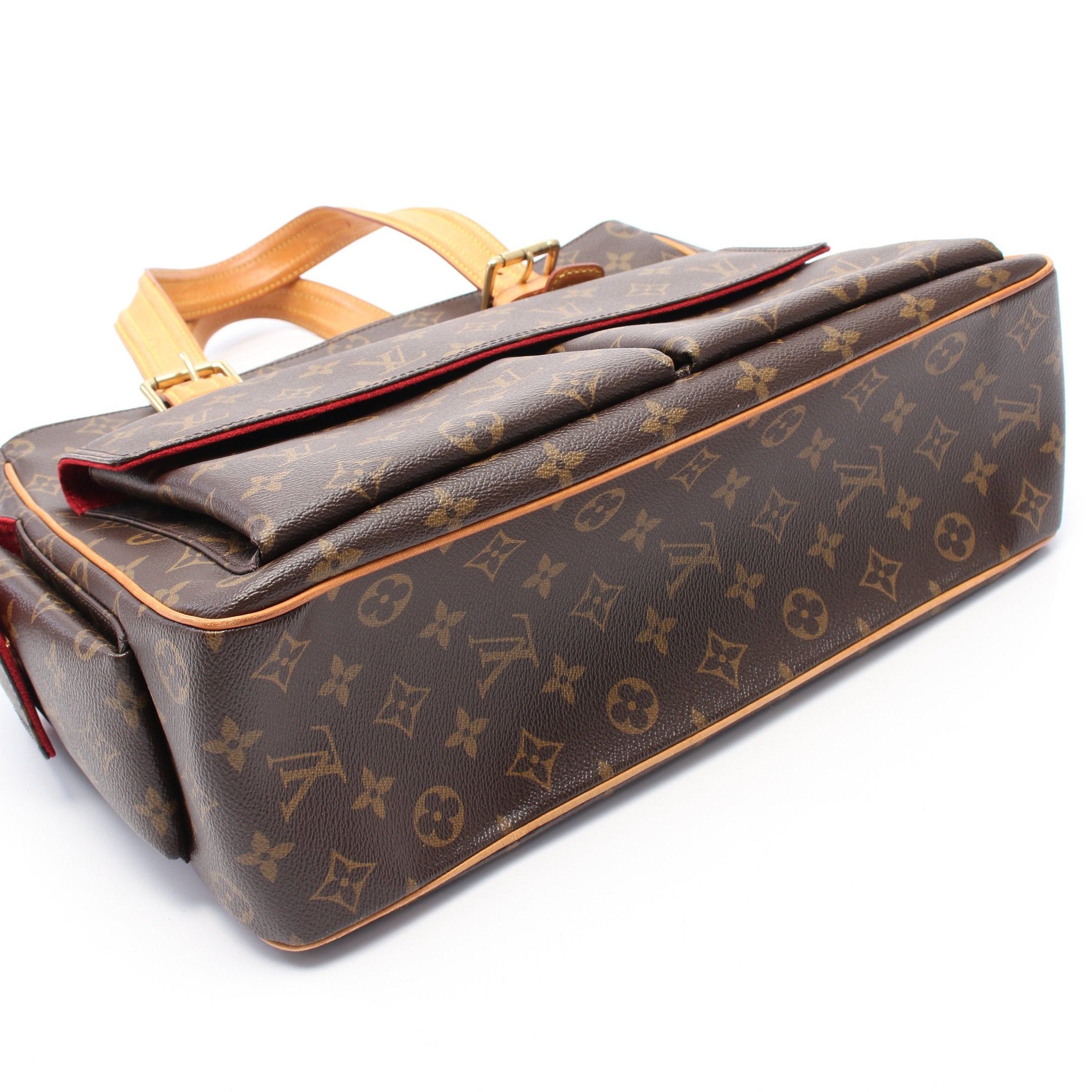 Louis Vuitton Louis Vuitton Multi-Priest Monogram Handbag Leather Brown Size ONE SIZE - 8 Thumbnail