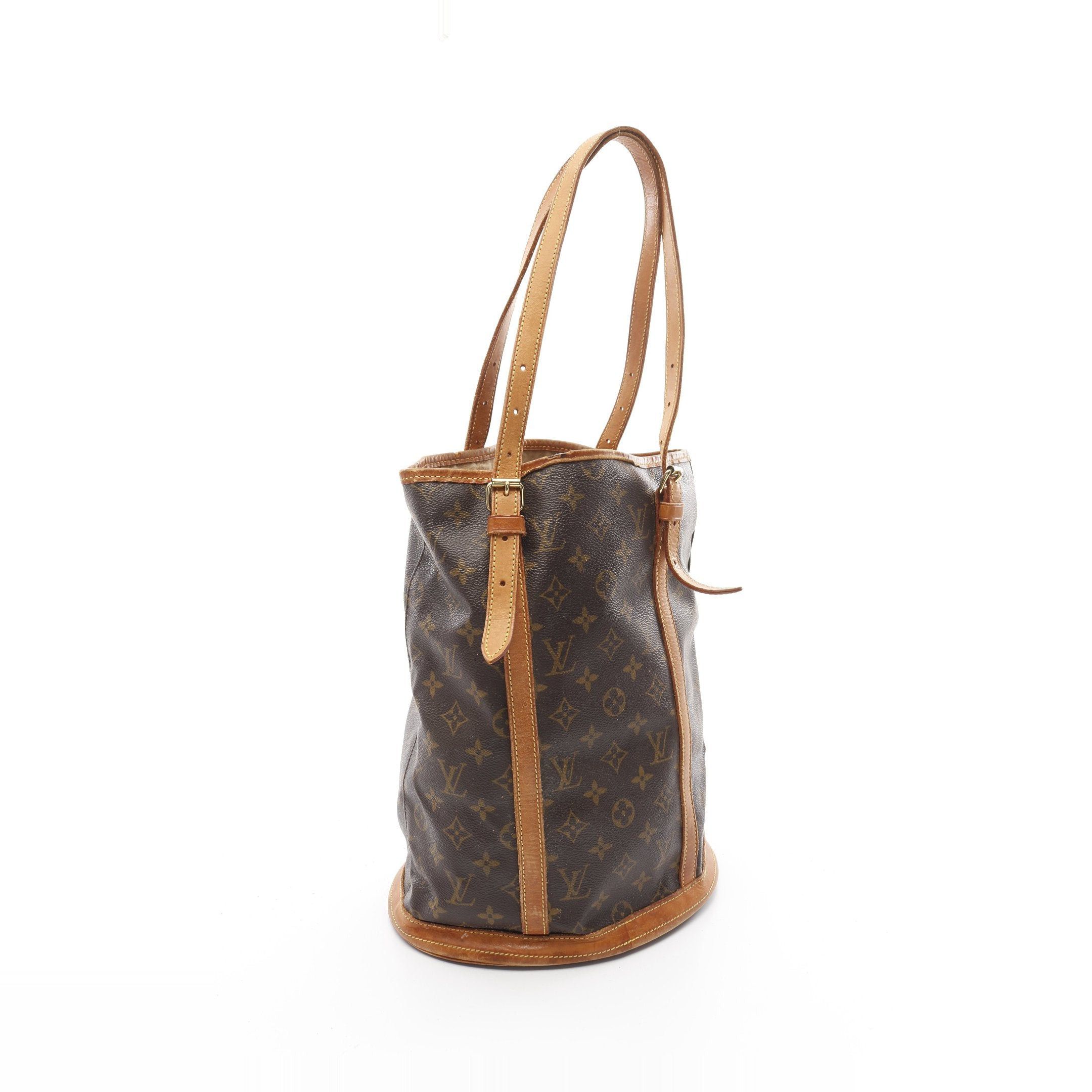 Louis Vuitton Louis Vuitton Bucket Gm Monogram Shoulder Bag Leather Brown Size ONE SIZE - 2 Thumbnail