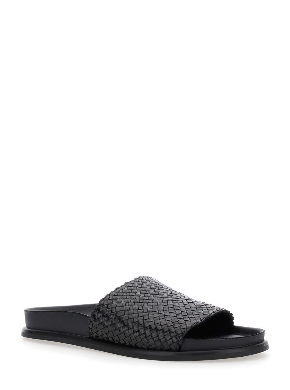 Vagabond Black Sandals with Braided Design in Leather Woman Size US 10 / IT 40 - 2 Thumbnail