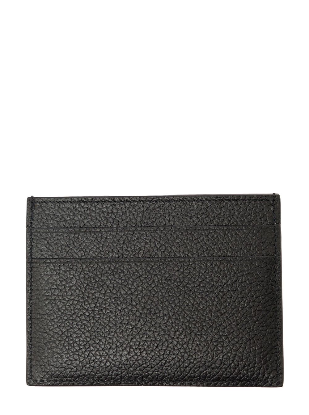 Balenciaga Black Card holder with contrasting logo lettering in Leather for Men Size ONE SIZE - 2 Thumbnail