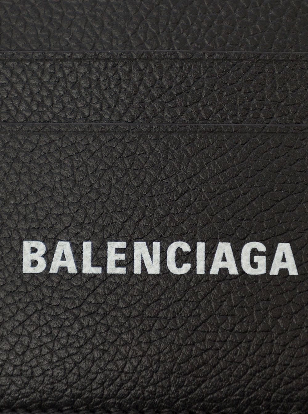 Balenciaga Black Card holder with contrasting logo lettering in Leather for Men Size ONE SIZE - 4 Thumbnail