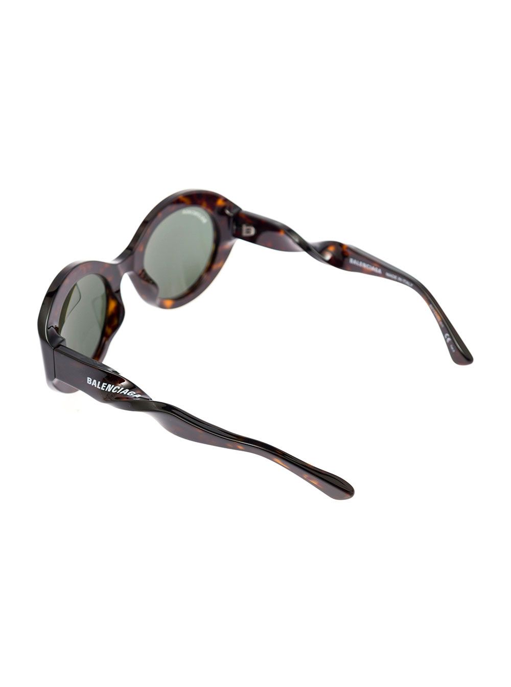 Balenciaga Balenciaga Woman's Twist Round Brown Acetate Sunglasses Size ONE SIZE - 2 Thumbnail