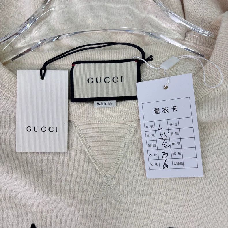 Gucci Gucci Beige Graffiti Print Sweatshirt-dmc Size US L / EU 52-54 / 3 - 4 Thumbnail