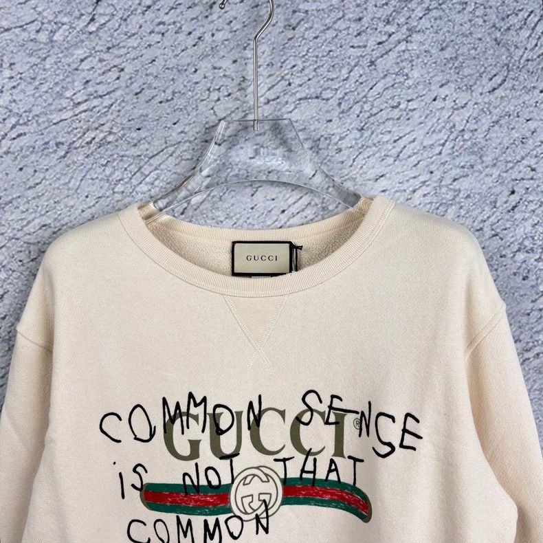 Gucci Gucci Beige Graffiti Print Sweatshirt-dmc Size US L / EU 52-54 / 3 - 3 Thumbnail