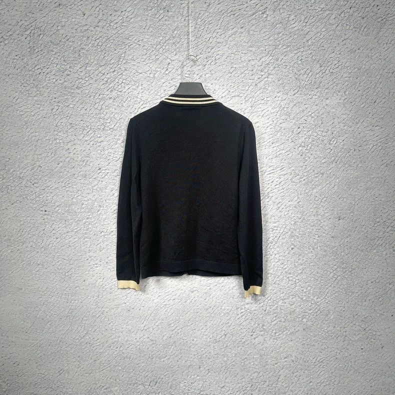 Gucci Gucci Blue Bee Pattern Cardigan Sweater-dmc Size US XS / EU 42 / 0 - 2 Thumbnail
