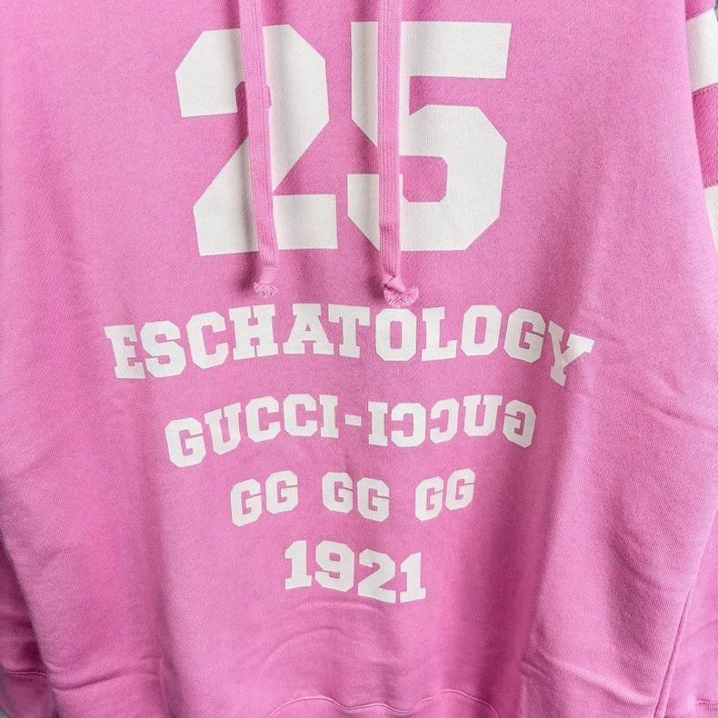 Gucci Gucci Pink Logo Hoodie-dmc Size M / US 6-8 / IT 42-44 - 3 Thumbnail