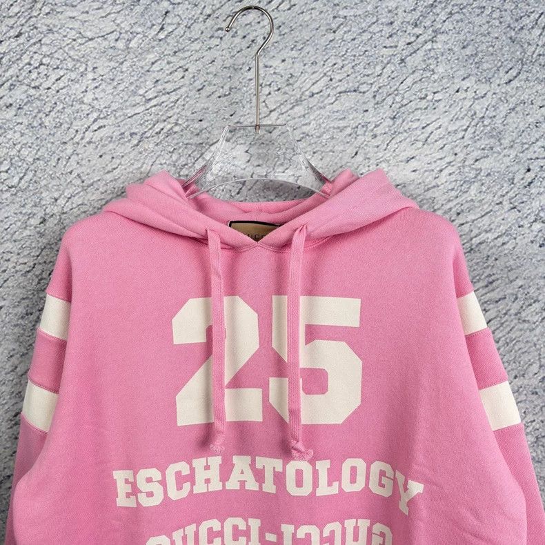 Gucci Gucci Pink Logo Hoodie-dmc Size M / US 6-8 / IT 42-44 - 4 Thumbnail