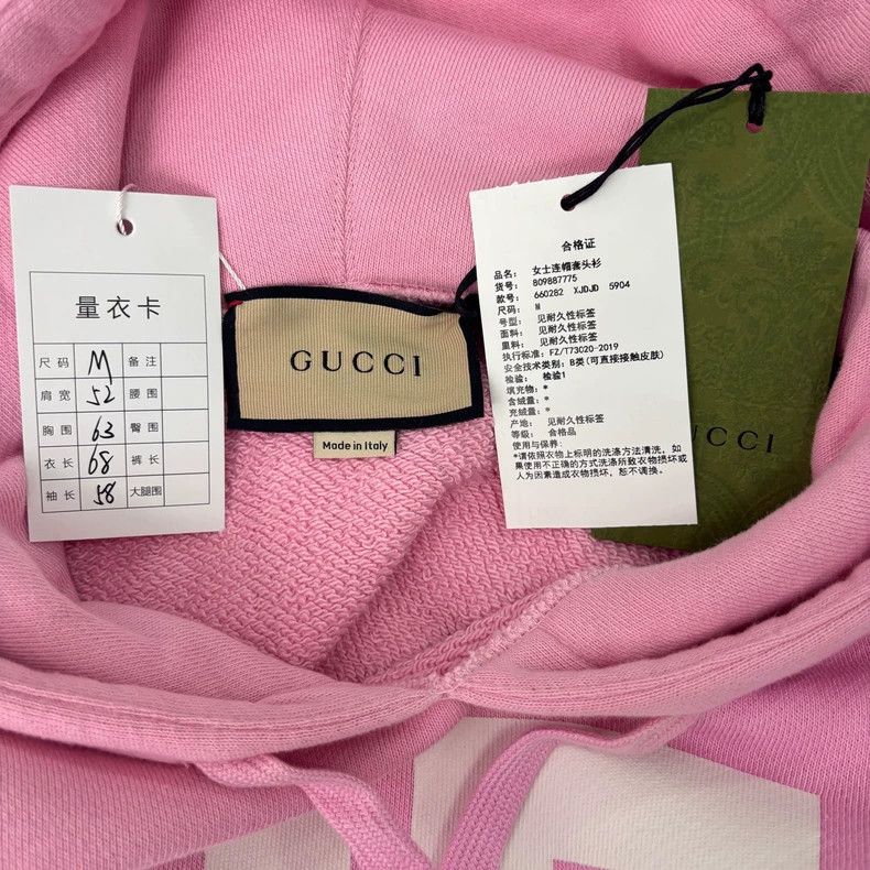 Gucci Gucci Pink Logo Hoodie-dmc Size M / US 6-8 / IT 42-44 - 5 Thumbnail
