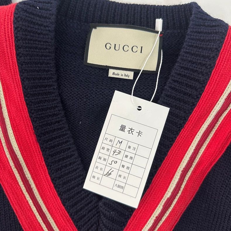 Gucci Gucci SS22 Bee V-Neck Knit Sweater-dmc Size US M / EU 48-50 / 2 - 4 Thumbnail