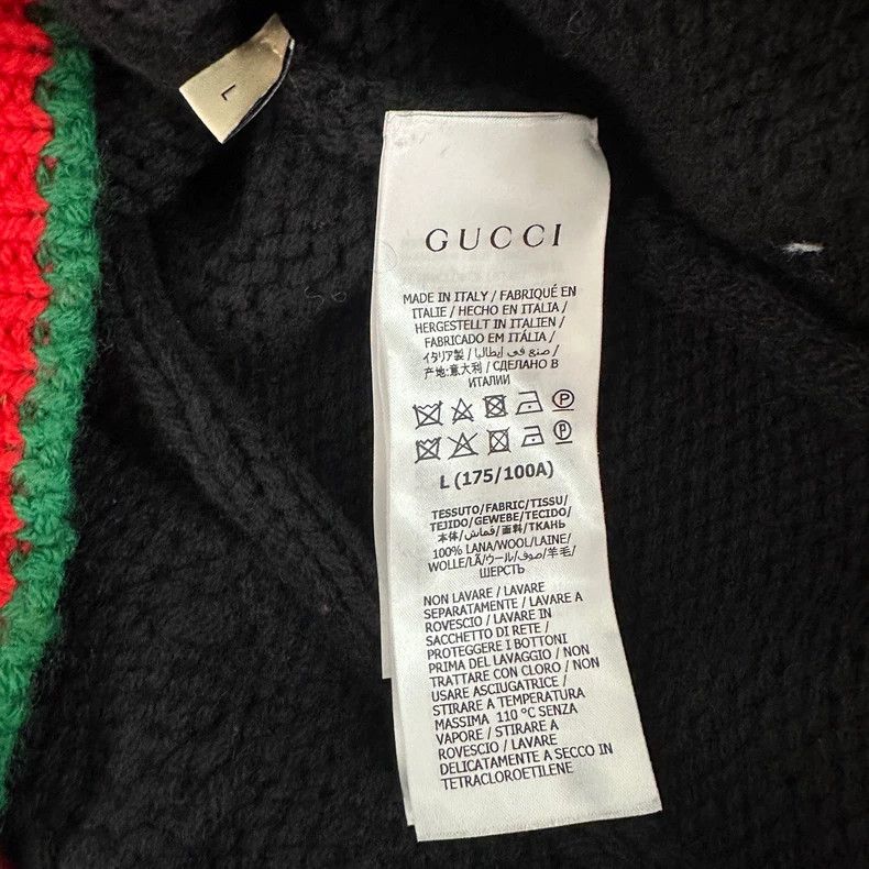 Gucci Gucci Green Red Stripe Cardigan-dmc Size US L / EU 52-54 / 3 - 3 Thumbnail