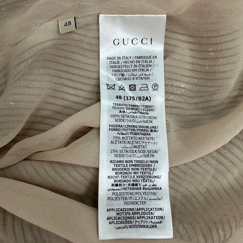 Gucci Gucci Sequin Rose Gold Mandarin Collar Jacket-dmc Size US M / EU 48-50 / 2 - 5 Thumbnail