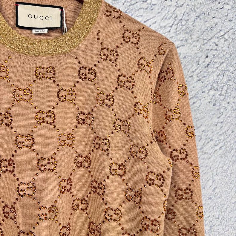Gucci Gucci Patterned Knitwear with Rhinestones-dmc Size US M / EU 48-50 / 2 - 3 Thumbnail