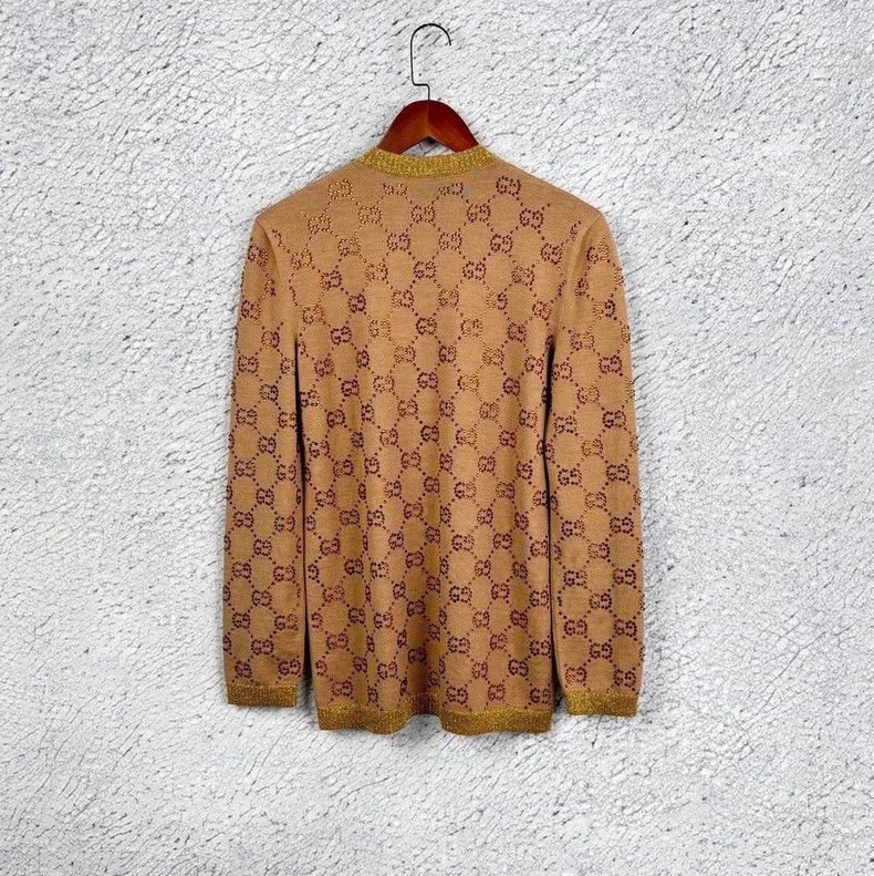 Gucci Gucci Patterned Knitwear with Rhinestones-dmc Size US M / EU 48-50 / 2 - 2 Thumbnail