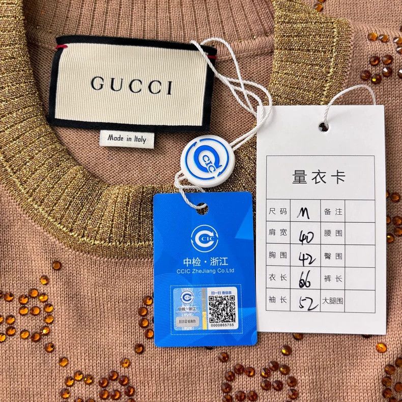 Gucci Gucci Patterned Knitwear with Rhinestones-dmc Size US M / EU 48-50 / 2 - 4 Thumbnail