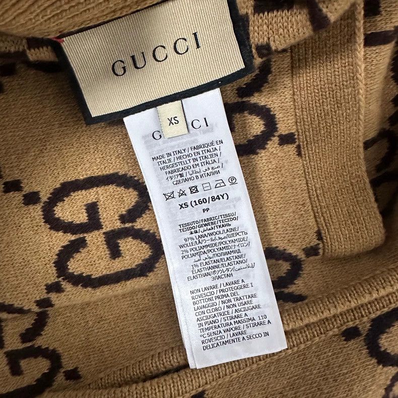 Gucci New Gucci GG Pattern Wool Cape-dmc Size US XS / EU 42 / 0 - 3 Thumbnail