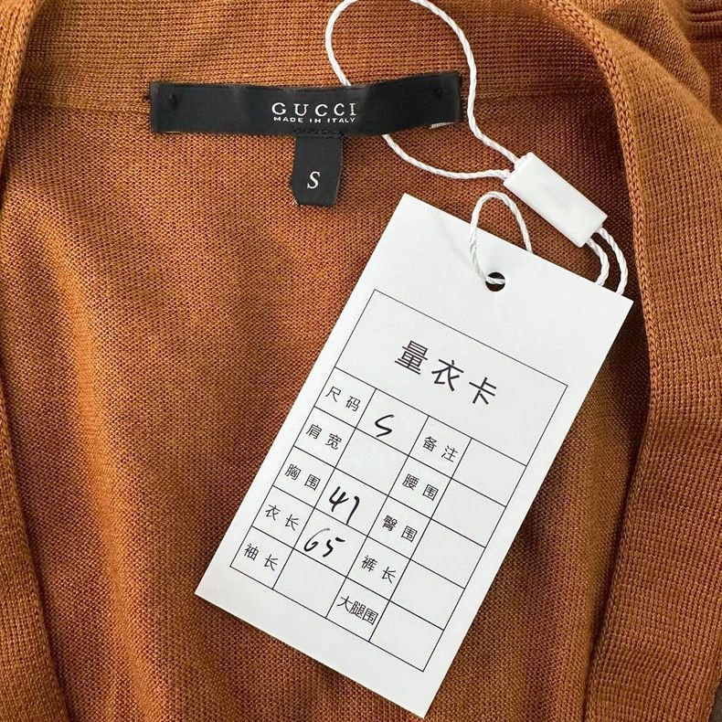 Gucci Orange Wool Cashmere Blend Cardigan-dmc Size US S / EU 44-46 / 1 - 6 Thumbnail