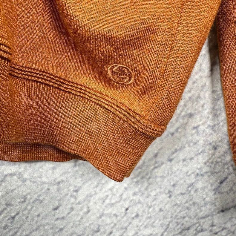 Gucci Orange Wool Cashmere Blend Cardigan-dmc Size US S / EU 44-46 / 1 - 3 Thumbnail