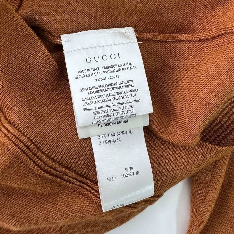 Gucci Orange Wool Cashmere Blend Cardigan-dmc Size US S / EU 44-46 / 1 - 5 Thumbnail