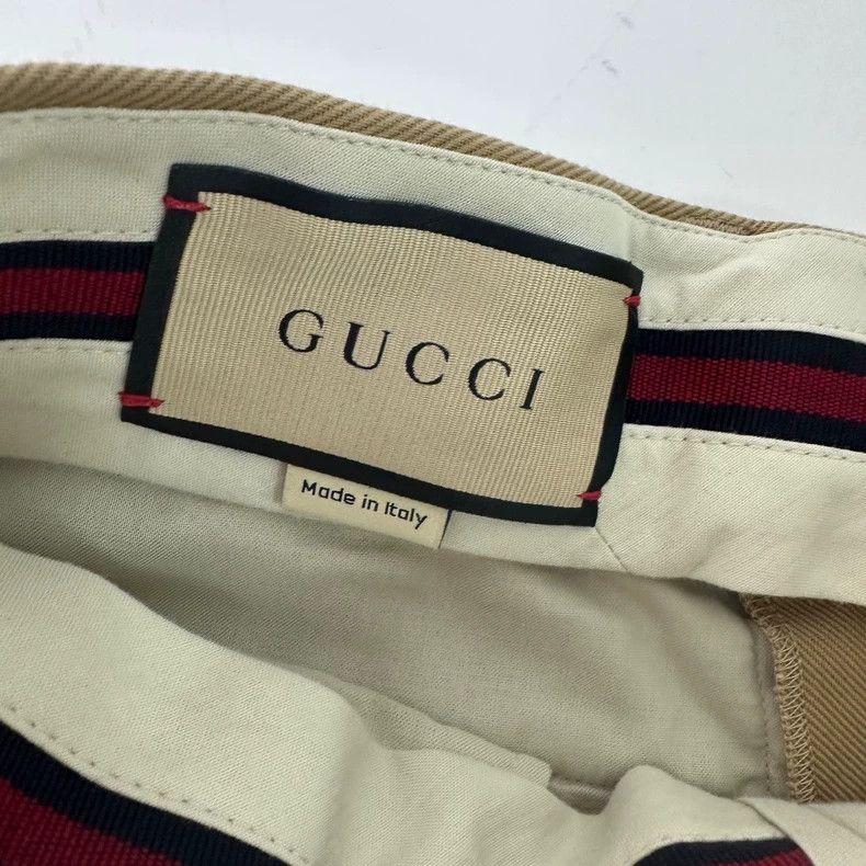 Gucci Brown Casual Straight Leg Pants with Logo-dmc Size US 31 - 4 Thumbnail