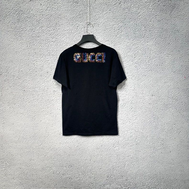 Gucci Gucci Black Animal Print Cotton T-shirt-dmc Size US M / EU 48-50 / 2 - 2 Thumbnail
