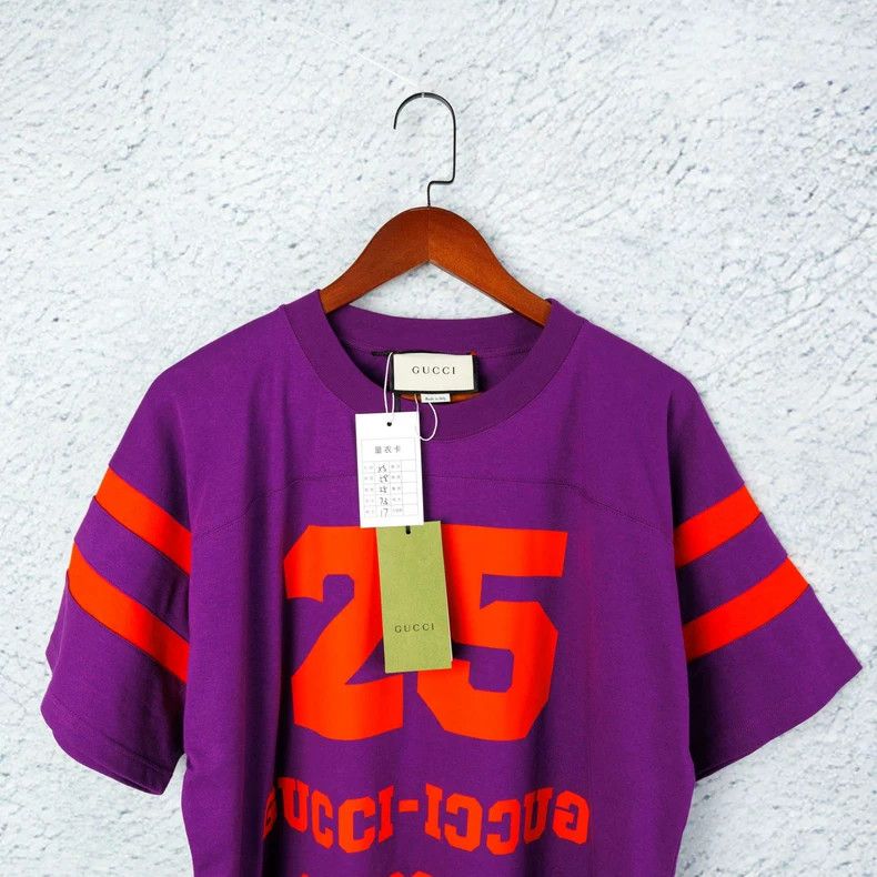 Gucci Gucci Purple Logo T-shirt Limited Edition-dmc Size US XS / EU 42 / 0 - 4 Thumbnail