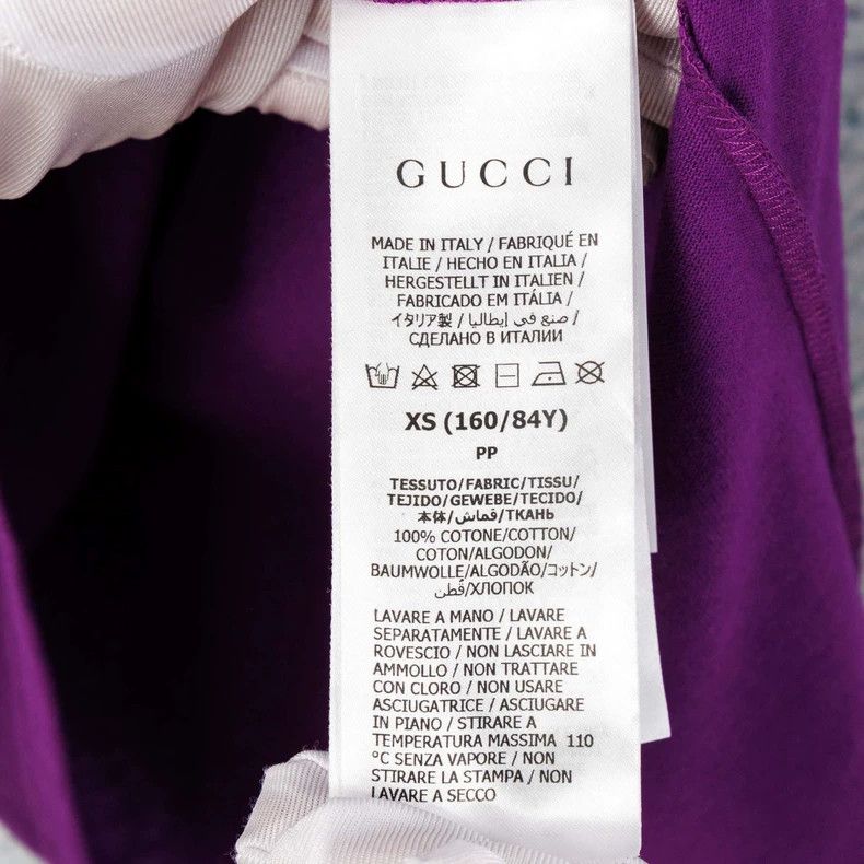 Gucci Gucci Purple Logo T-shirt Limited Edition-dmc Size US XS / EU 42 / 0 - 5 Thumbnail