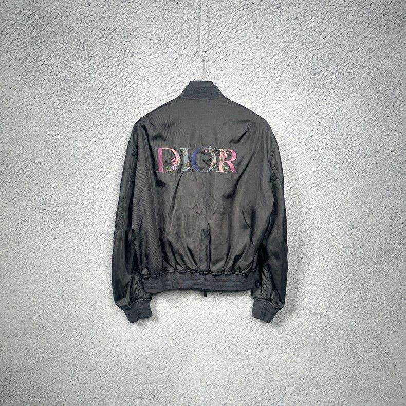Dior Dior Black Embroidered Logo MA1 Jacket-dmc Size US M / EU 48-50 / 2 - 2 Thumbnail