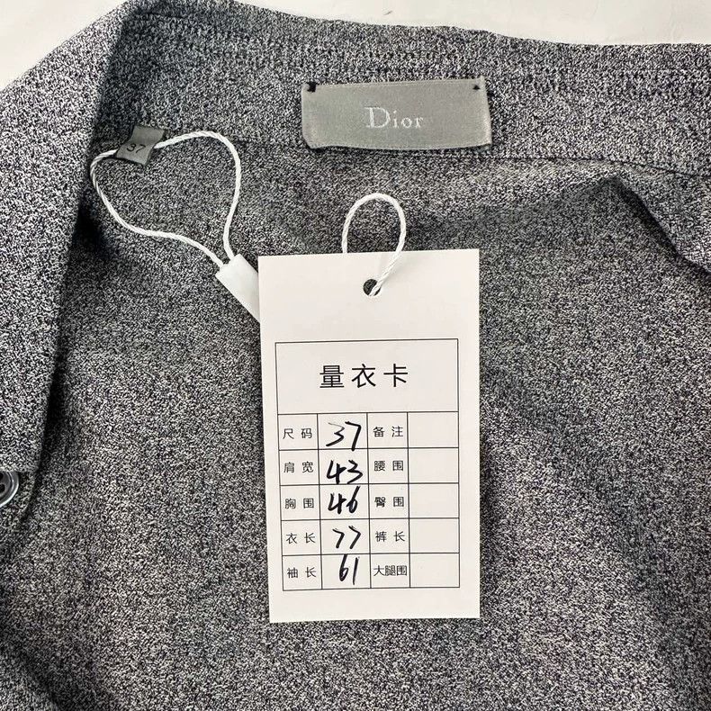 Dior Classic Dior Long Sleeve Shirt in Gray-dmc Size US M / EU 48-50 / 2 - 4 Thumbnail