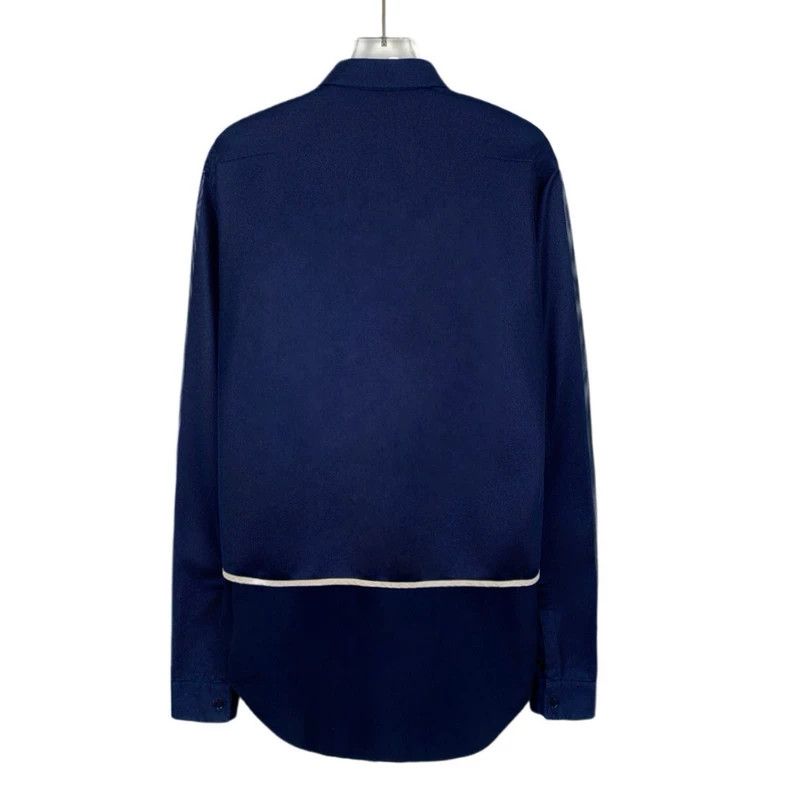 Dior Dior Blue Long Sleeve Cotton Shirt-dmc Size US M / EU 48-50 / 2 - 2 Thumbnail