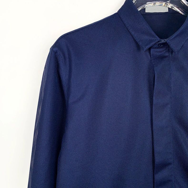Dior Dior Blue Long Sleeve Cotton Shirt-dmc Size US M / EU 48-50 / 2 - 3 Thumbnail