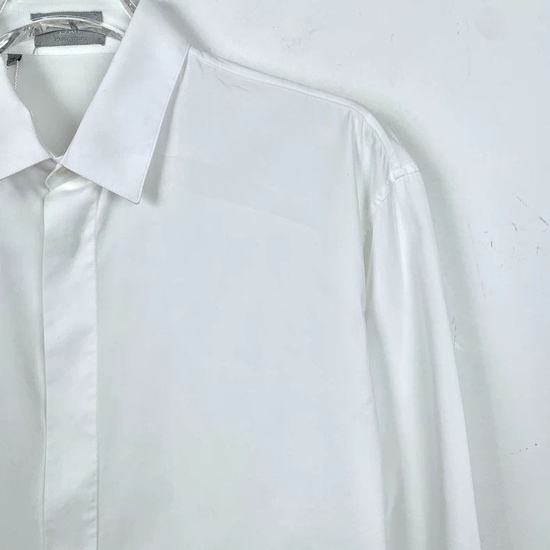 Dior White Long Sleeve Button-Up Shirt-dmc Size US S / EU 44-46 / 1 - 3 Thumbnail