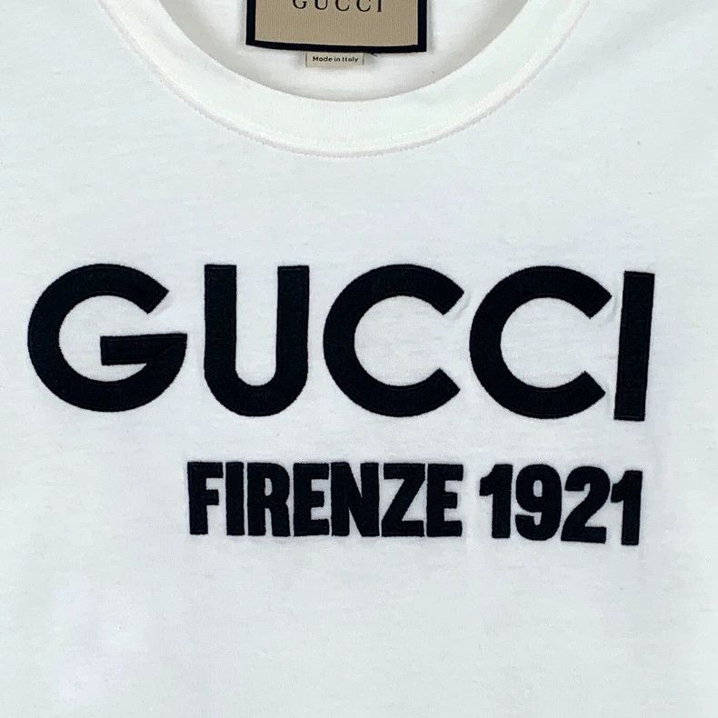 Gucci Gucci Logo Print White Short Sleeve T-Shirt-dmc Size US XXS / EU 40 - 4 Thumbnail