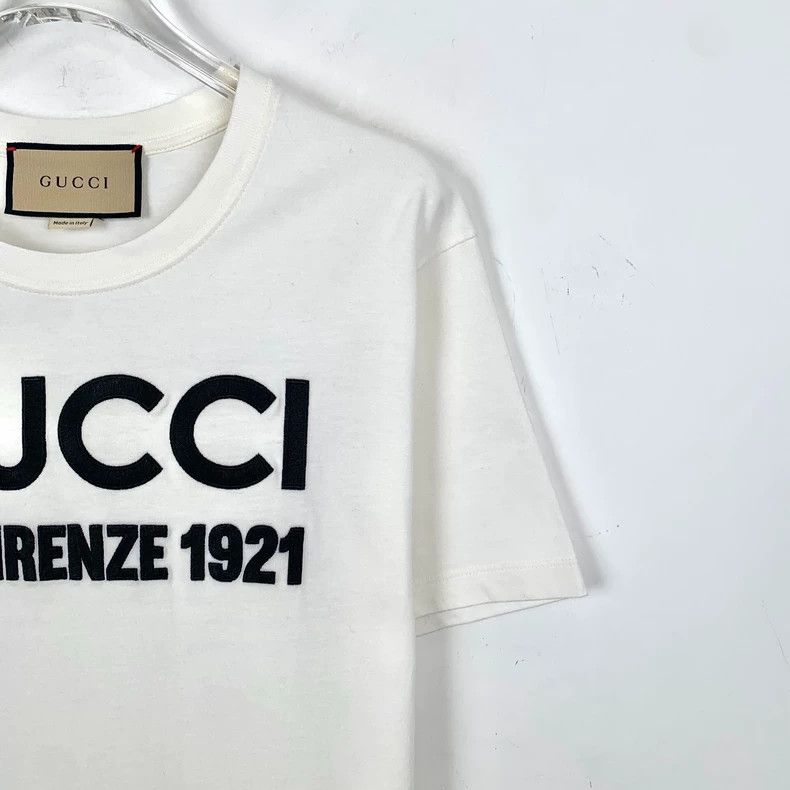 Gucci Gucci Logo Print White Short Sleeve T-Shirt-dmc Size US XXS / EU 40 - 3 Thumbnail