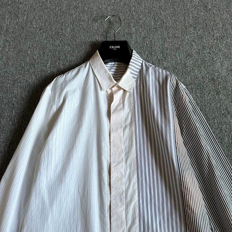 Dior Color Blocked Striped Shirt by Dior-dmc Size US M / EU 48-50 / 2 - 2 Thumbnail