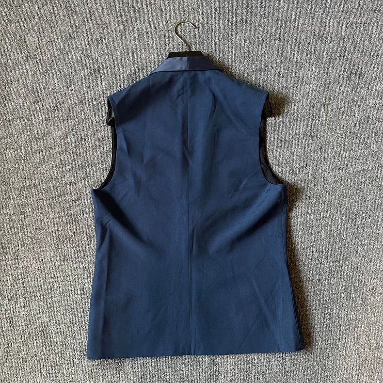 Dior Silk Lapel Wool Waistcoat Jacket-dmc Size US M / EU 48-50 / 2 - 2 Thumbnail