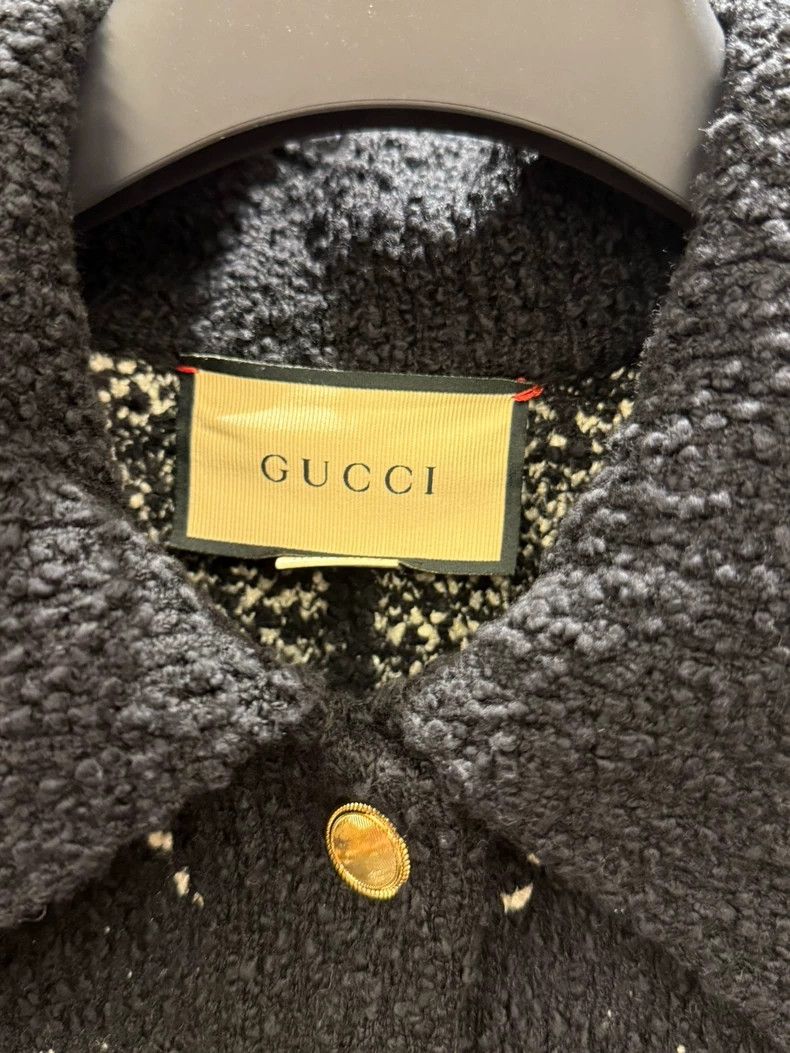Gucci Gucci Monogrammed Cape Coat with Gold Buttons-dmc Size US XS / EU 42 / 0 - 2 Thumbnail