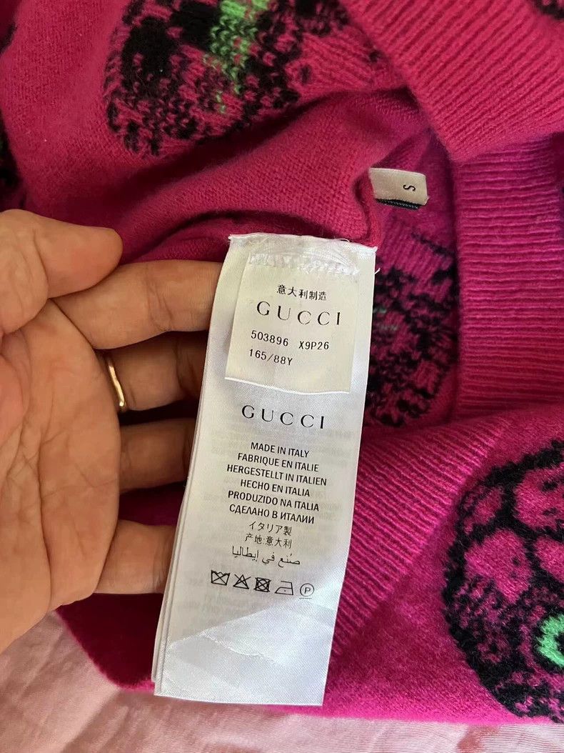 Gucci Gucci Cat Print Cashmere Sweater-dmc Size US M / EU 48-50 / 2 - 3 Thumbnail