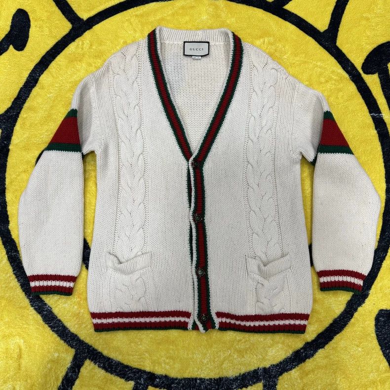 Gucci Gucci V-Neck Wool Cardigan with Pockets-dmc Size US M / EU 48-50 / 2 - 4 Thumbnail