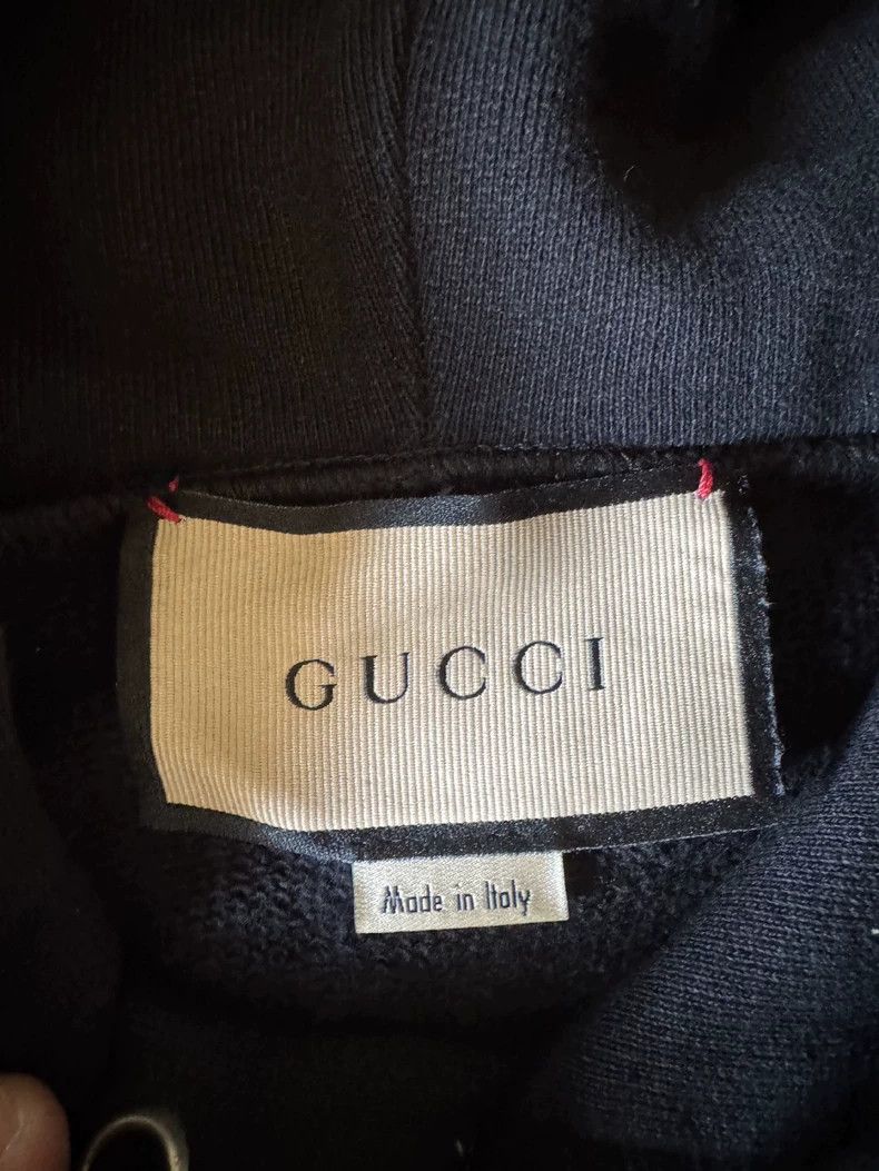 Gucci Gucci Black Logo Hooded Sweatshirt-dmc Size US M / EU 48-50 / 2 - 5 Thumbnail