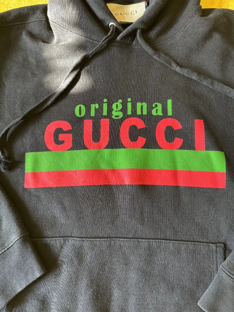 Gucci Gucci Black Logo Hooded Sweatshirt-dmc Size US M / EU 48-50 / 2 - 4 Thumbnail