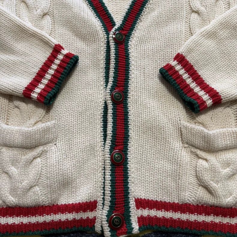Gucci Gucci V-Neck Wool Cardigan with Pockets-dmc Size US XS / EU 42 / 0 - 4 Thumbnail