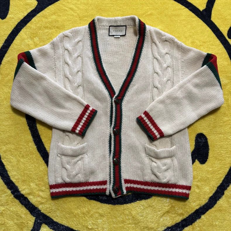 Gucci Gucci V-Neck Wool Cardigan with Pockets-dmc Size US XS / EU 42 / 0 - 3 Thumbnail