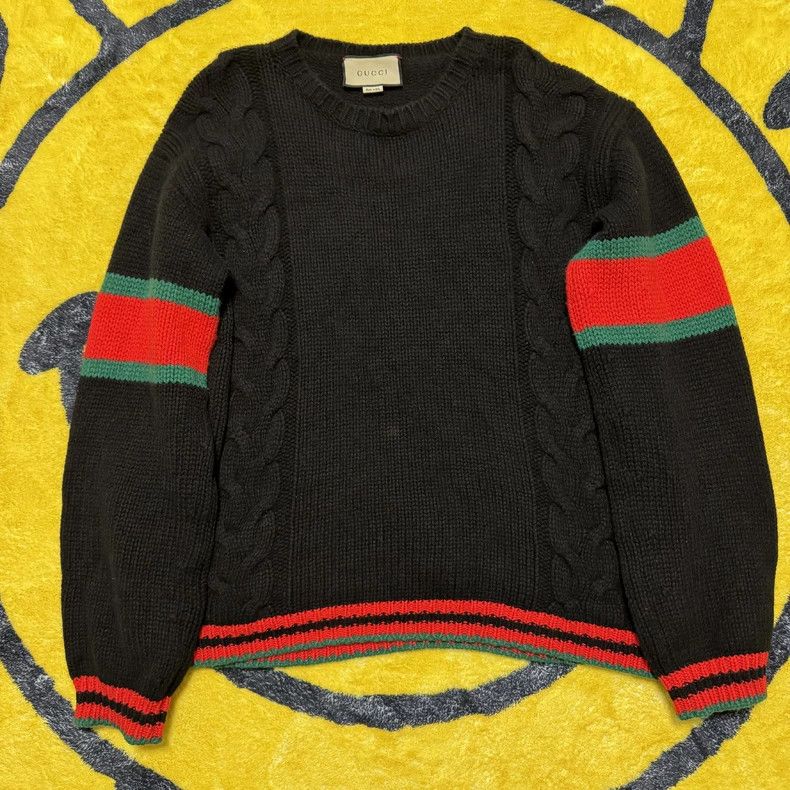 Gucci Gucci Striped Long Sleeve Wool Sweater-dmc Size US L / EU 52-54 / 3 - 3 Thumbnail