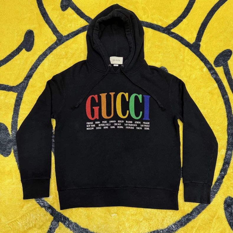 Gucci Gucci Color Logo Black Hoodie-dmc Size US M / EU 48-50 / 2 - 2 Thumbnail